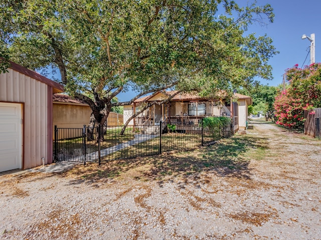 view of front of house featuring a garage