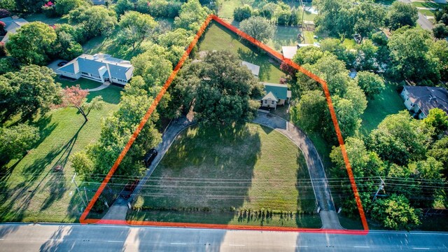 5903 Crowley Rd, Edgecliff Village, TX 76134 - aerial overview of property's location featuring property boundaries highlighted