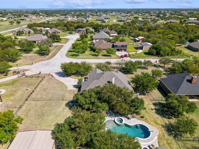 130 Antler Ridge Ct, Azle, TX 76020 - aerial perspective of suburban area featuring a pool