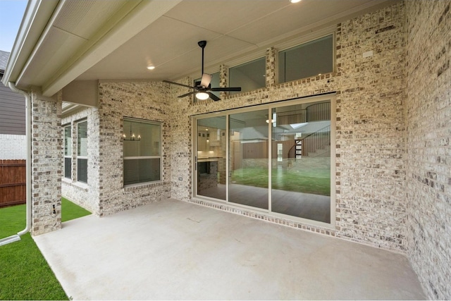 1406 Chickadee Dr, Mansfield, TX 76063 - view of patio with a ceiling fan