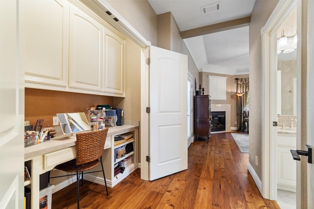 interior space featuring hardwood / wood-style flooring