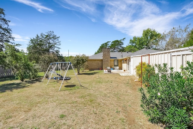 view of yard with a patio area