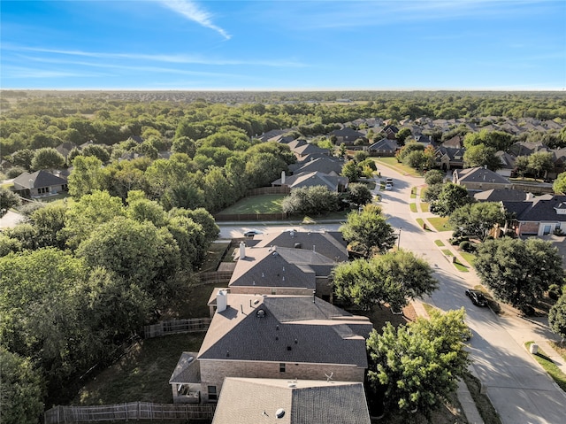 drone / aerial view with a residential view