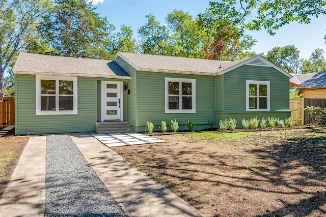 view of ranch-style house