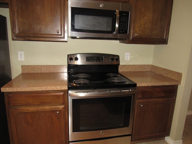 kitchen featuring appliances with stainless steel finishes