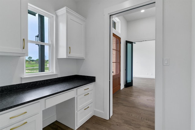 5360 Moncrief Rd, Justin, TX 76247 - corridor featuring baseboards and dark wood-style floors