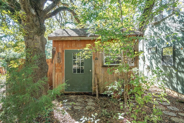 view of outbuilding