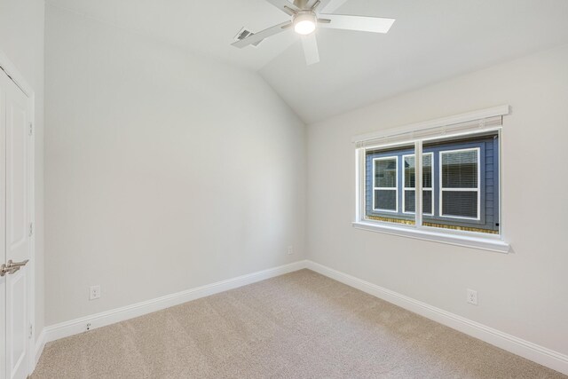 living room with ceiling fan, lofted ceiling, and light wood-type flooring