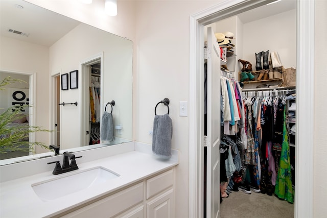 bathroom featuring vanity