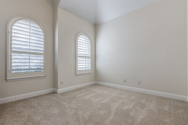 view of carpeted empty room