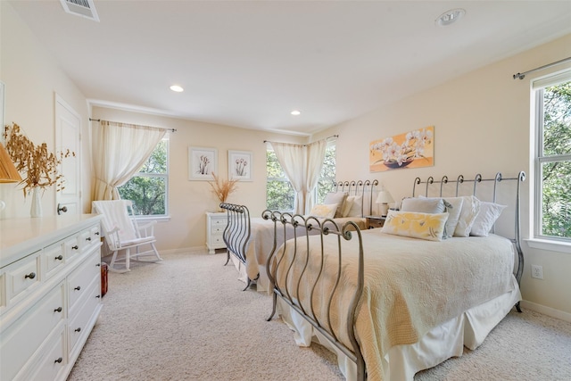 244 Longhorn Trl, Royse City, TX 75189 - bedroom with light colored carpet, baseboards, and recessed lighting