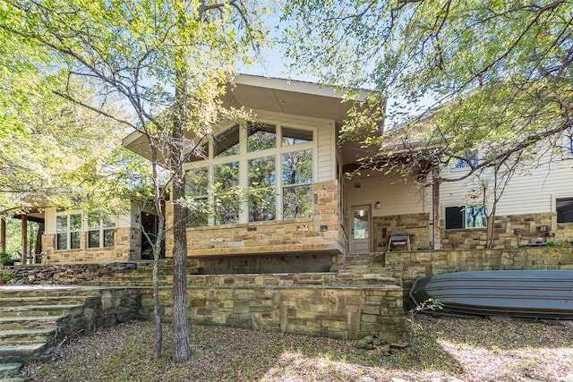 244 Longhorn Trl, Royse City, TX 75189 - view of side of home featuring stone siding