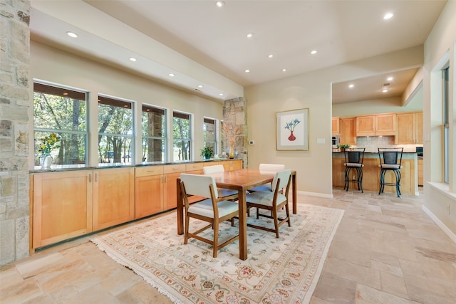 view of dining room