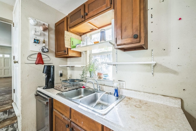 kitchen featuring dishwasher and sink