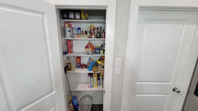 view of pantry