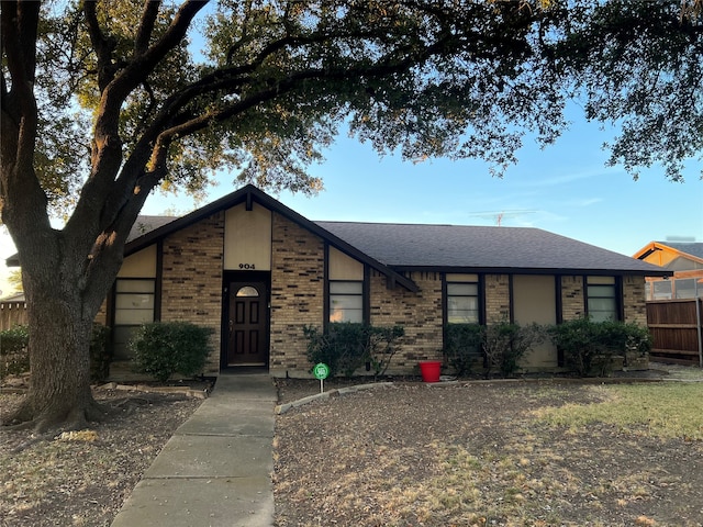 view of ranch-style home