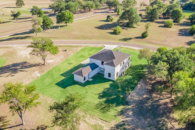 aerial view with a rural view