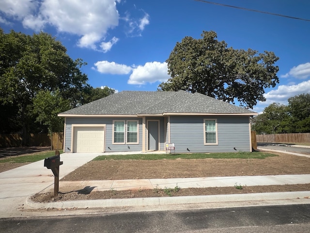 ranch-style house with a garage