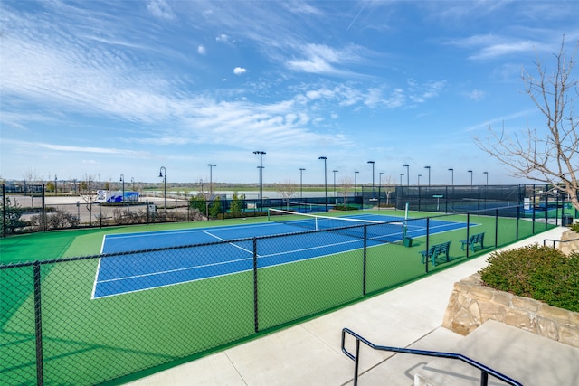 view of sport court