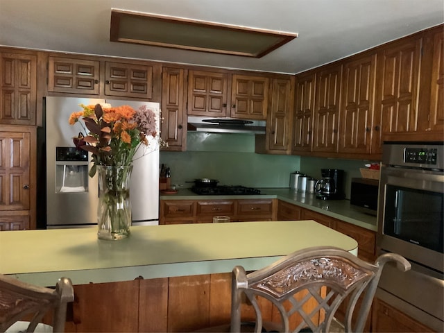 kitchen with stainless steel appliances