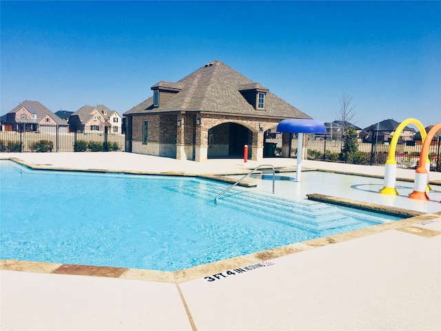 view of pool with a patio area