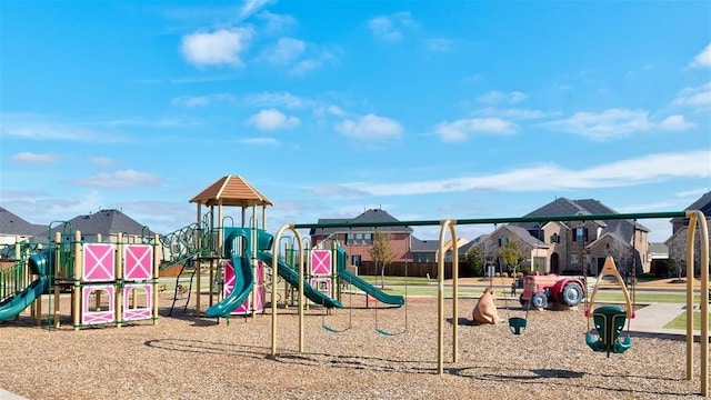 view of jungle gym