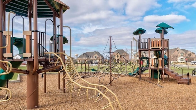 view of jungle gym