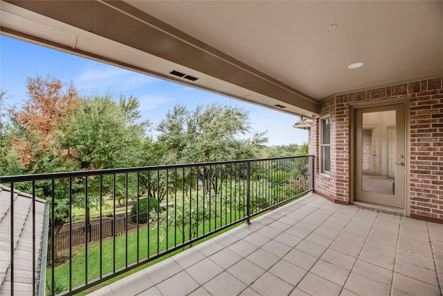 view of balcony