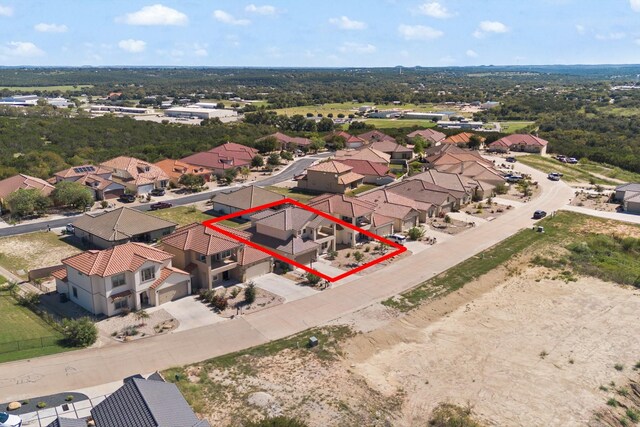 135 Valley Vw, Glen Rose, TX 76043 - aerial view of residential area with property parcel outlined