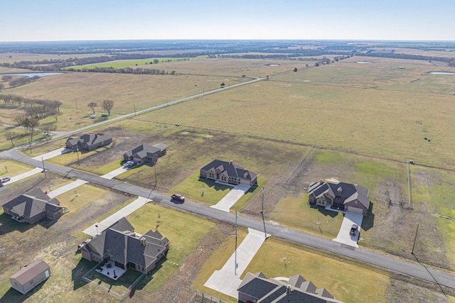 drone / aerial view featuring a rural view