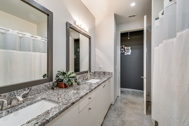 bathroom featuring vanity