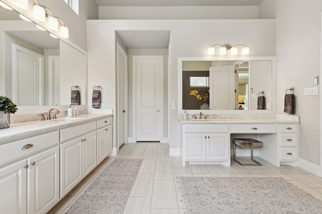 bathroom featuring vanity