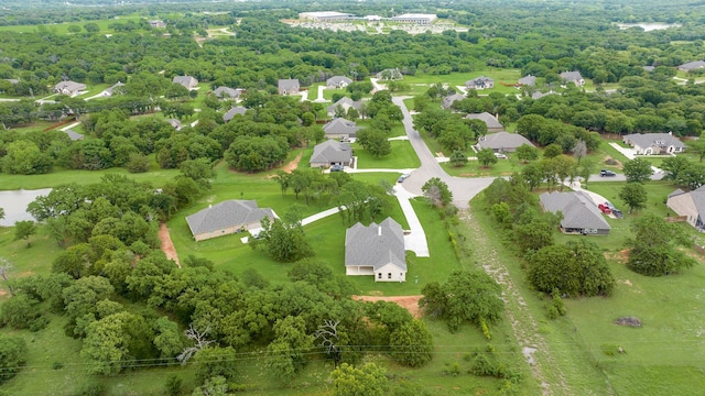 aerial view featuring a residential view