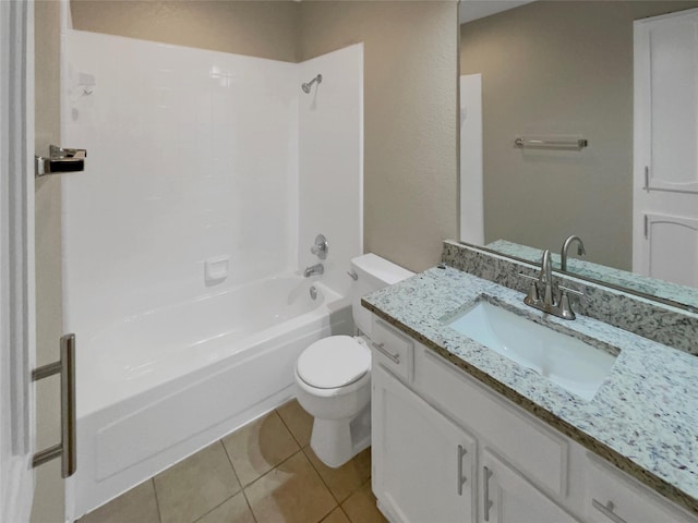 409 Misty Oaks St, Azle, TX 76020 - full bath with toilet, tile patterned flooring, shower / bath combination, and vanity