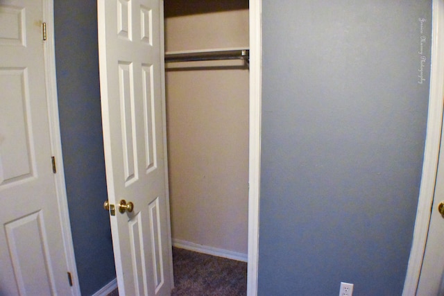 view of closet