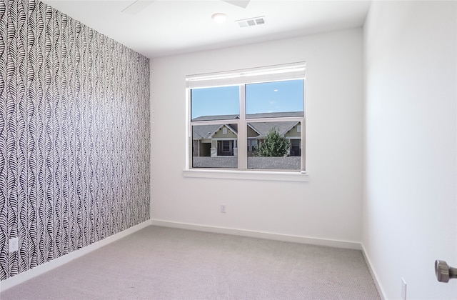 spare room featuring carpet floors