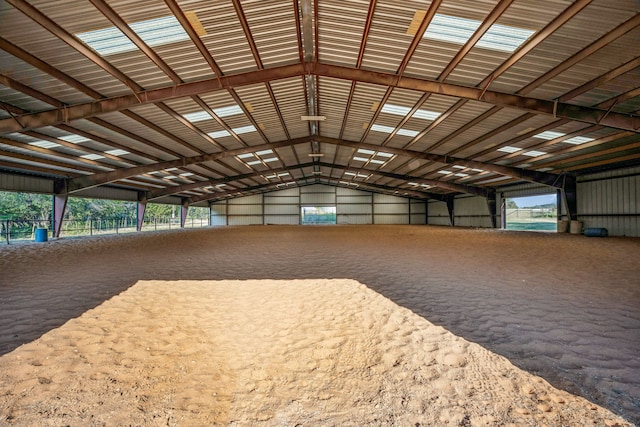 view of horse barn