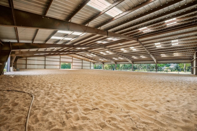 view of horse barn