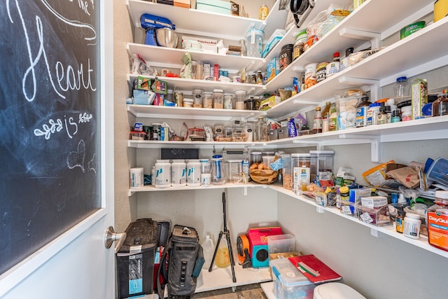 view of pantry