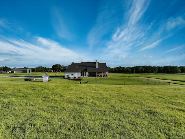 14098 County Road 2858, Eustace, TX 75124 - view of yard with fence and a rural view