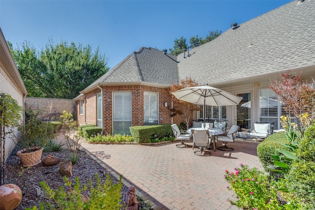 view of patio / terrace with an outdoor hangout area