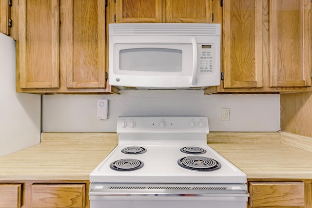 kitchen with white appliances