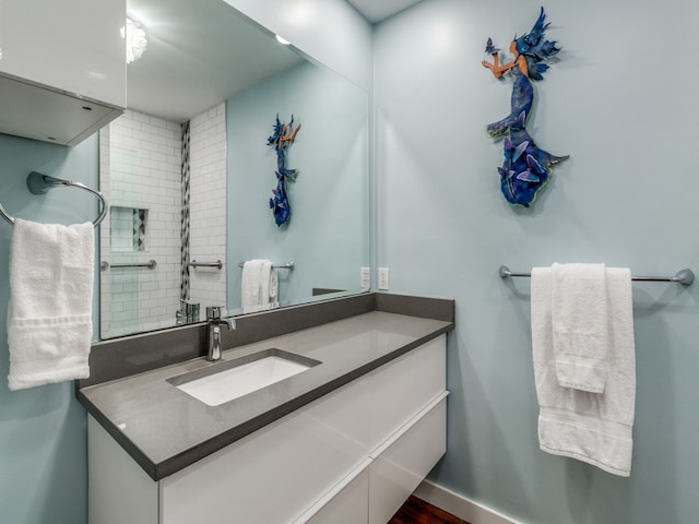 bathroom with vanity