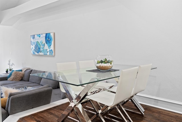 dining room featuring wood-type flooring