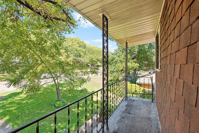 view of balcony