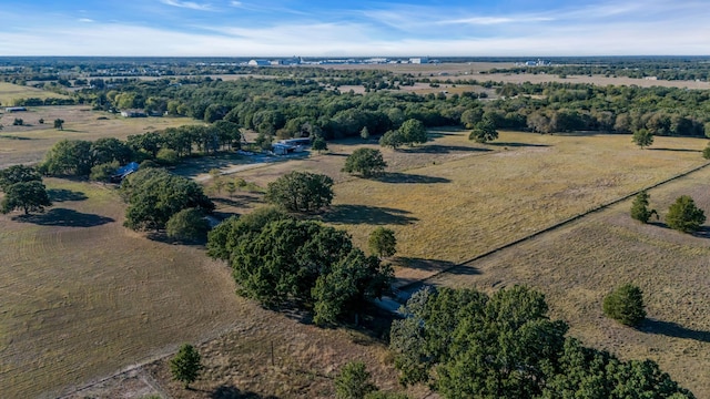 drone / aerial view featuring a rural view