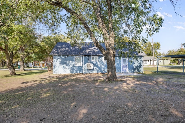 view of front of house featuring a carport