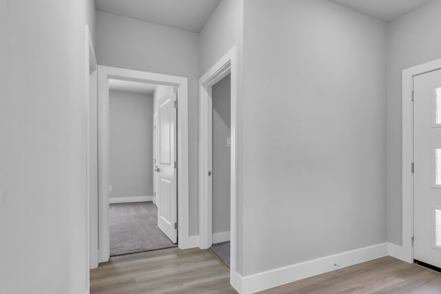 entrance foyer featuring light hardwood / wood-style floors