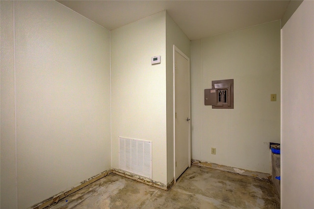 laundry room with electric panel