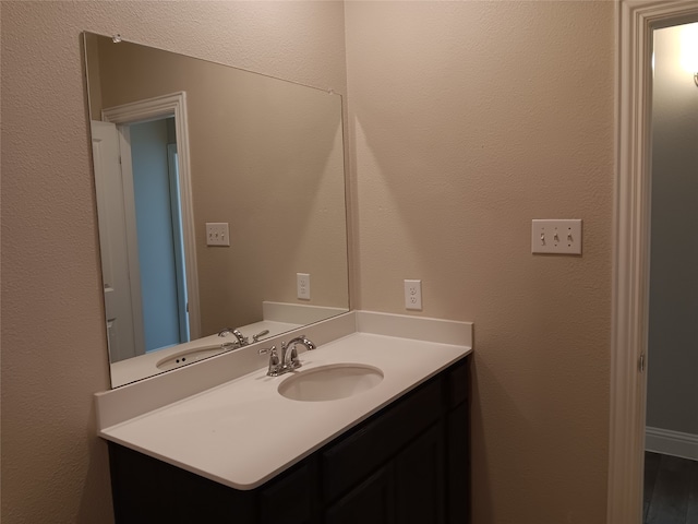 bathroom featuring vanity